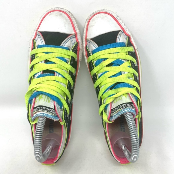 Converse Chuck Taylor All Star Double Layer Black White Pink Womens‎ 5 - Picture 7 of 8